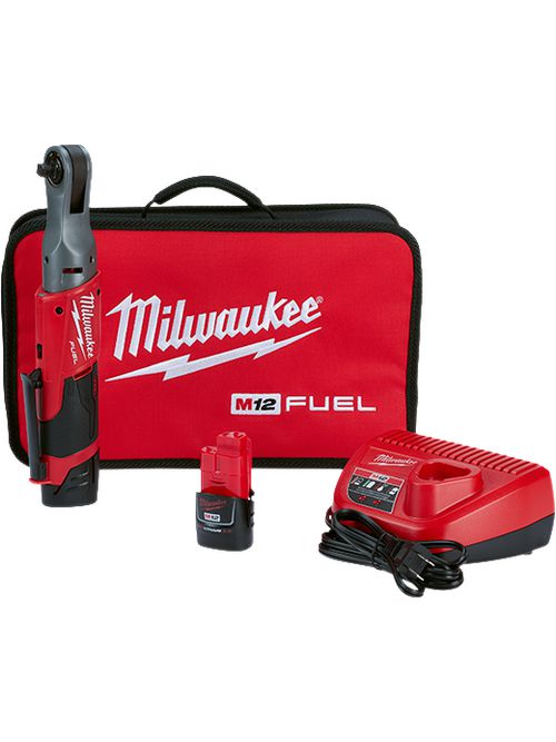 Milwaukee 2557-22 M12#8482; FUEL™ 3/8" Ratchet Tool Kit Milwaukee 2557-22 M12#8482; FUEL™ 3/8" Ratchet Tool Kit