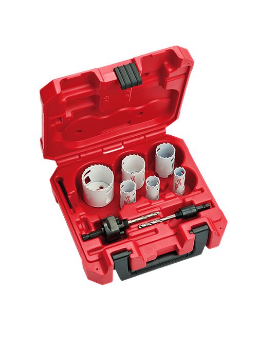 Product image for Milwaukee 49-22-4076 Welder's Hole Dozer™ Bi-Metal Hole Saw Kit (8-Piece)