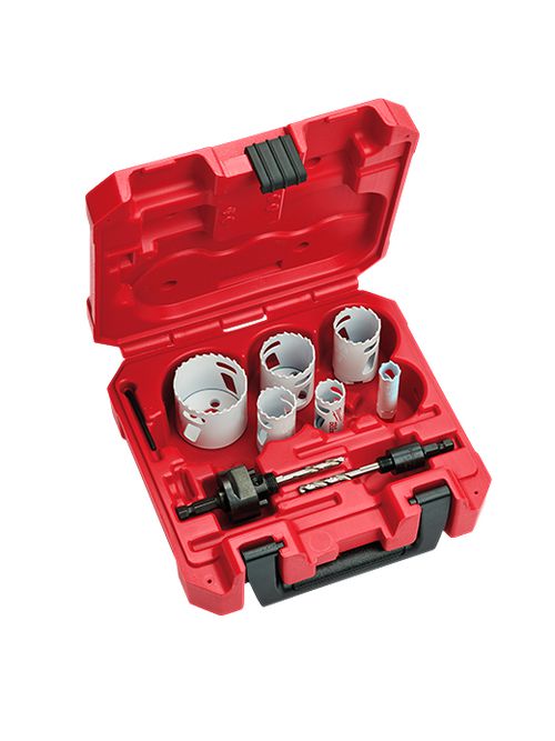 Product image for Milwaukee 49-22-4079 Refrigeration Hole Dozer™ Bi-Metal Hole Saw Kit (8-Piece)