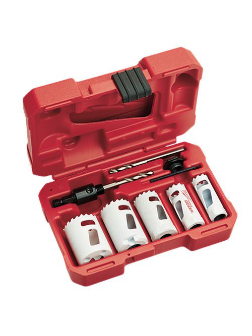 Product image for Milwaukee 49-22-4138 Plumber's Compact Hole Dozer™ Bi-Metal Hole Saw Kit (8-Piece)