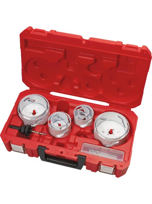 Product image for Milwaukee 49-22-4142 12pc Plumber's Large Diameter HOLE DOZER™ Hole Saw Kit