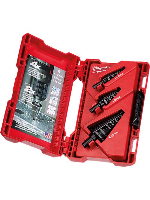 Product image for Milwaukee 48-89-9399 3 Pc Step Bit Set