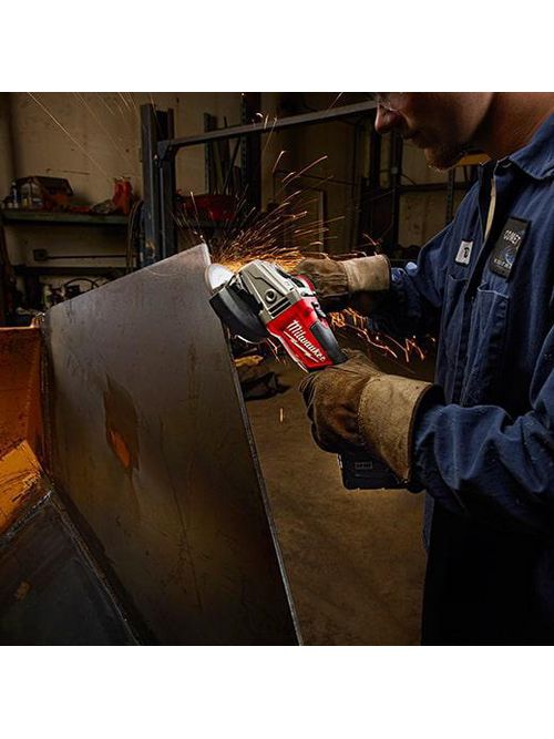 Product image for Milwaukee 2781-22HD M18™ FUEL™ HIGH DEMAND™ 4-1/2"/ 5" Grinder, Slide Switch Lock-On Kit