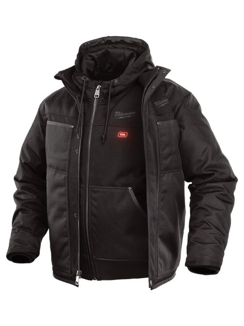Product image for MILW 251B-202X M12 HEATED 3IN1 JACKET ONLY BLACK SIZE 2X-LARGE