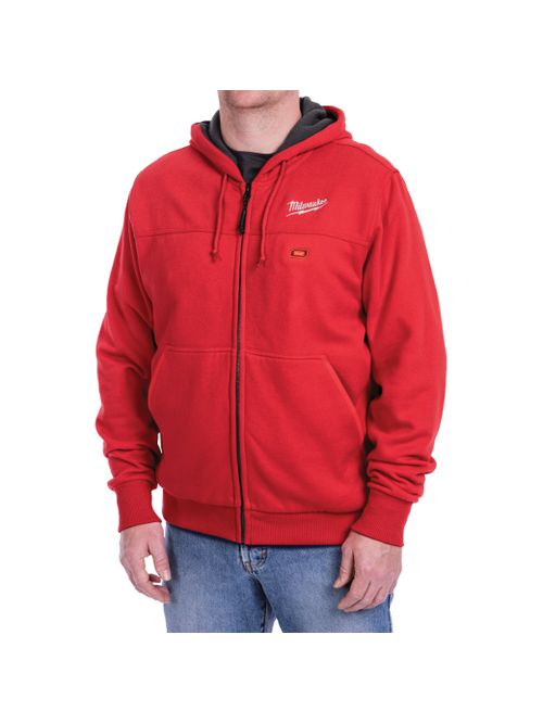 Product image for MILW 301R-20L M12 HEATED HOODIE ONLY RED SIZE LARGE
