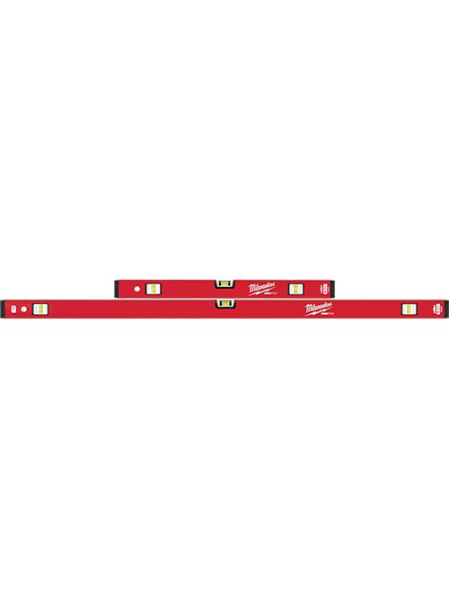 Product image for Milwaukee MLCMSM48 24"/48" REDSTICK™ Magnetic Compact Box Level Set