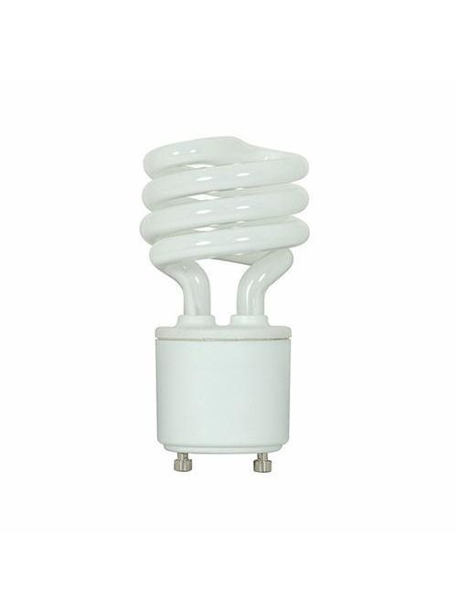 Product image for Satco S5302 18 Watt; Spiral Compact Fluorescent; 2700K; 82 CRI; GU24 base; 120 Volt