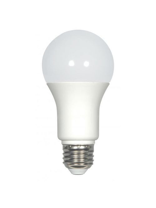 Product image for Satco S8770 11 watt; A19 LED; 5000K; Medium base; 220' beam spread;120 volts; 4-pack