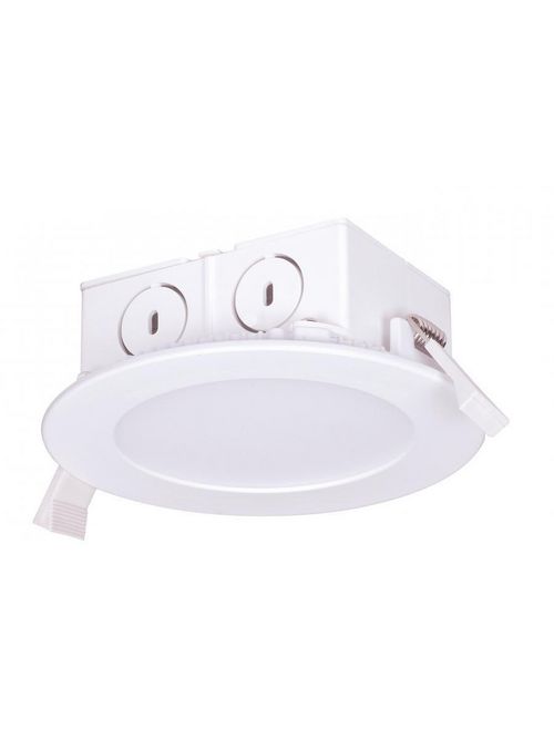 Product image for Satco S9055 8.5W LED Direct Wire Downlight; Edge-lit; 4 inch; 2700K; 120 volt; Dimmable