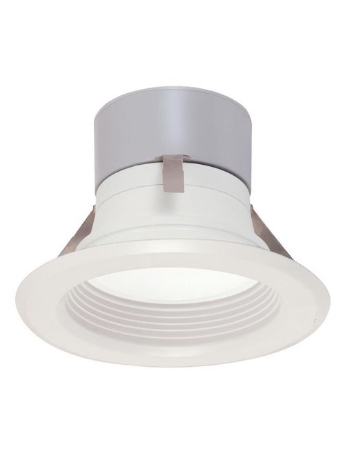 Product image for Satco S9124 - 8.5 watt LED Downlight Retrofit; 4" Baffle; 3000K; Medium base; 120 volts; Dimmable