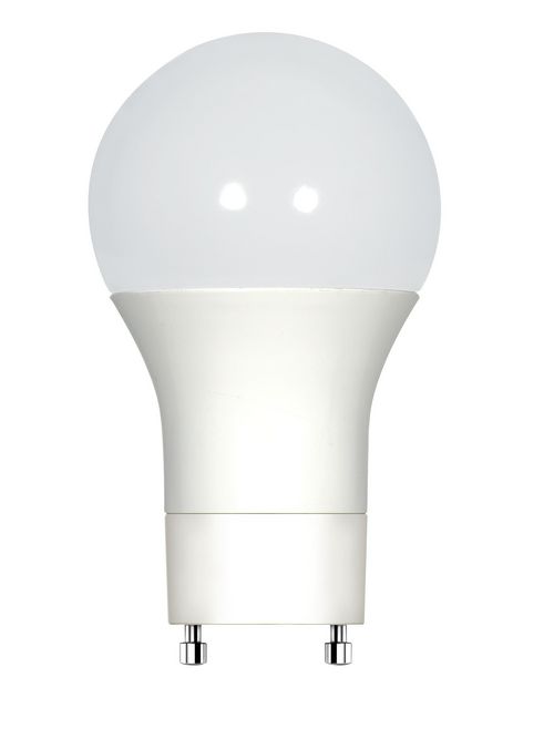 Product image for Satco S9218 - 9.8 watt; A19 LED; Frosted; 3500K; GU24 base; 300' beam spread; 120 volts