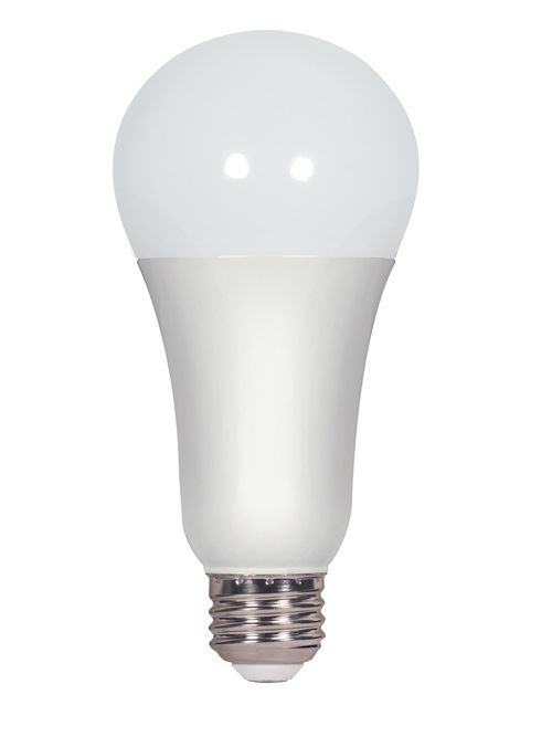 Product image for Satco S9286 - 16 watt; A21 LED; Frosted; 4000K; Medium base; 300' beam spread; 120 volts