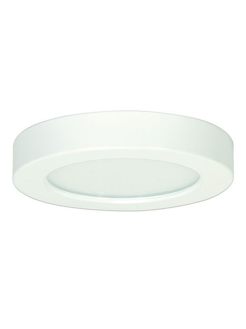 Product image for Satco S9320 10.5 watt; 5.5" Flush Mount LED Fixture; 2700K; Round Shape; White Finish; 120 volts