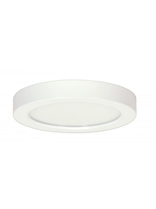 Product image for Satco S9358 18.5 watt; 9" Flush Mount LED Fixture; 3000K; Round Shape; White Finish; 277 volts