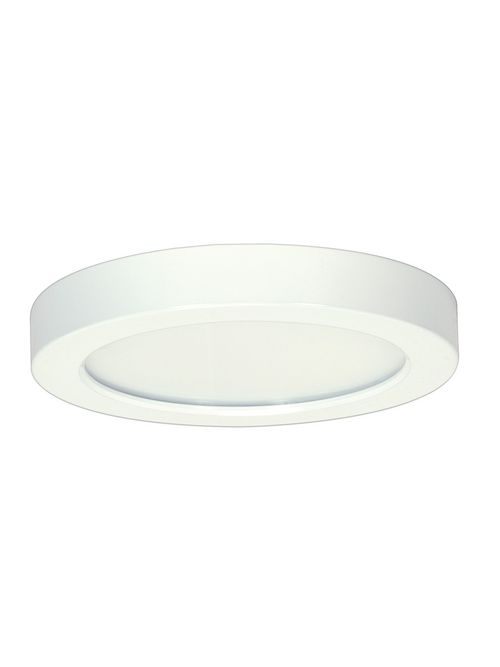 Product image for Satco S9360 13.5 watt; 7" Flush Mount LED Fixture; 5000K; Round Shape; White Finish; 120 volts