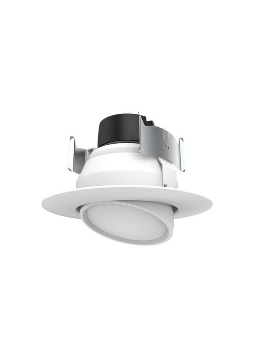 Product image for Satco S9467 9 watt LED Directional Retrofit Downlight - Gimbaled; 4"; 3000K; 90' Beam spread; 120 volts; Dimmable