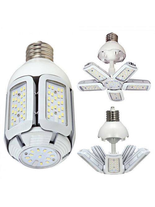 Product image for Satco S9769 75W - LED HID Replacement; 5000K; Mogul Extended base; Adjustable beam angle; 100-277 Volt