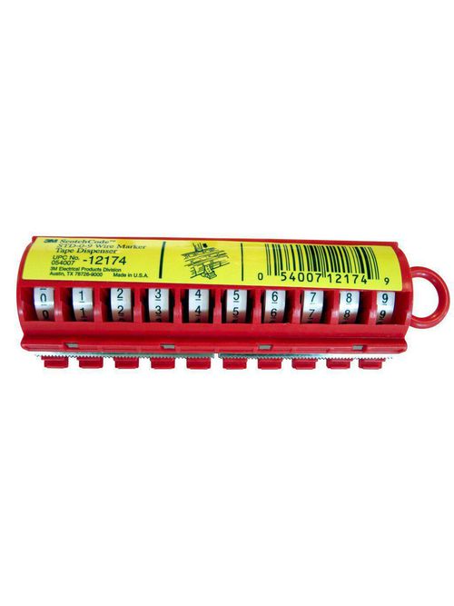 3M Electrical STD-0-9 Plastic Wire Marker Tape Dispenser 3M Electrical STD-0-9 Plastic Wire Marker Tape Dispenser