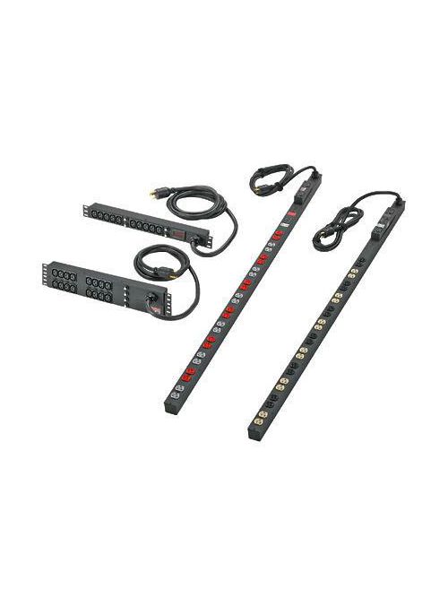 Product image for Panduit VB0B1L2BN30P1 Power Strip Vertical 30 A with IEC 13 and 19 Outlets, Twist Lock Plug