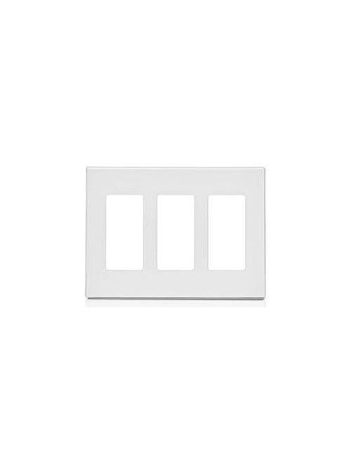 Product image for LEV 80311-SGY SCREWLESS 3 GANG PLAT