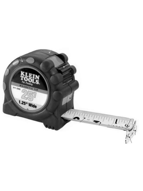 Product image for KLEIN 917-25RE 25X1-1/4 STL PWRTAPE