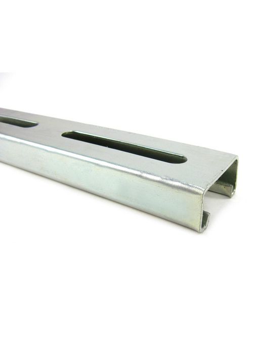 Superstrut A1200S-10EG 10' 12ga. Steel Channel w/ SilverGalv finish - Slotted Superstrut A1200S-10EG 10' 12ga. Steel Channel w/ SilverGalv finish - Slotted