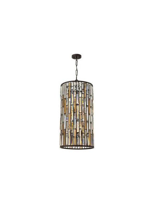 Product image for Gemma 6 Light Large Drum Pendant - Vintage Bronze
