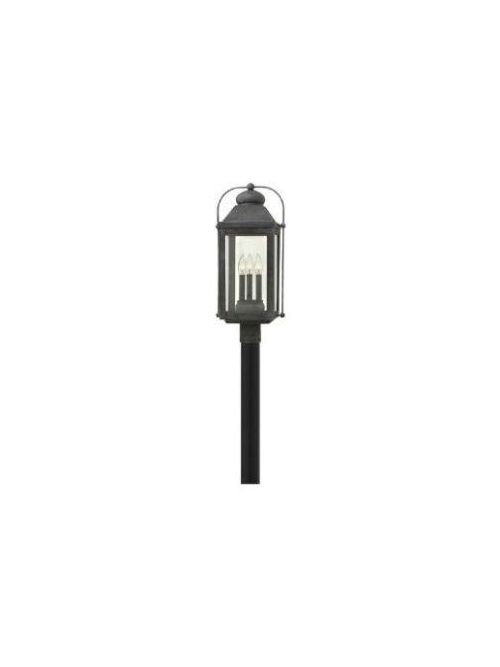 Product image for Anchorage 3 Light Large Post Lantern - Aged Zinc