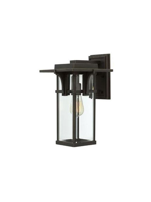 Product image for Manhattan 1 Light Medium Wall Lantern - Oil Rubbed Bronze