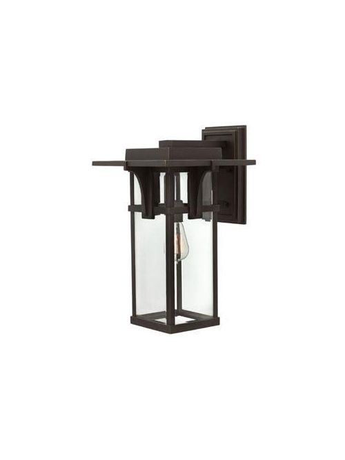 Product image for Manhattan 1 Light Large Wall Lantern - Oil Rubbed Bronze