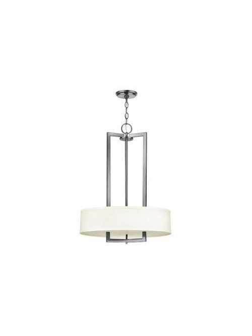 Product image for Hampton 3 Light Small Drum Chandelier - Antique Nickel