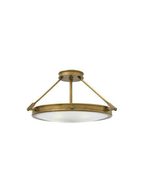 Product image for Collier 4 Light Medium Semi-Flush Mount - Heritage Brass