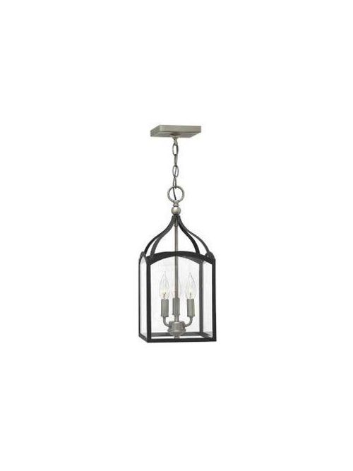 Product image for Clarendon 3 Light Small Open Frame Pendant - Aged Zinc