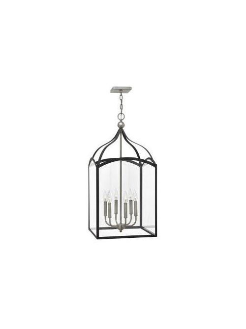 Product image for Clarendon 6 Light Large Open Frame Pendant - Aged Zinc
