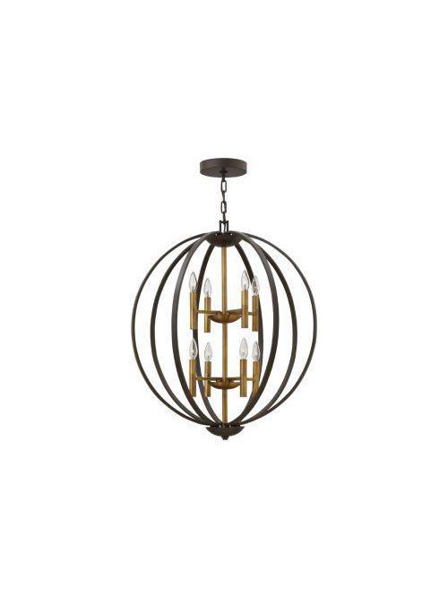 Product image for Euclid 8 Light Large Orb Chandelier - Spanish Bronze