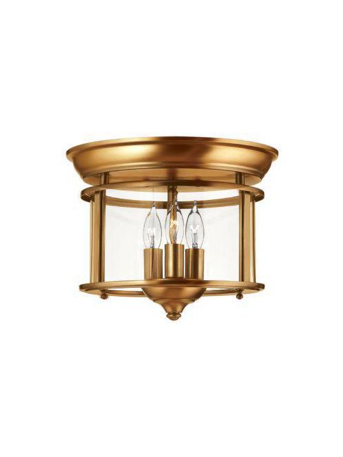 Product image for Gentry 3 Light Medium Flush Mount - Heirloom Brass