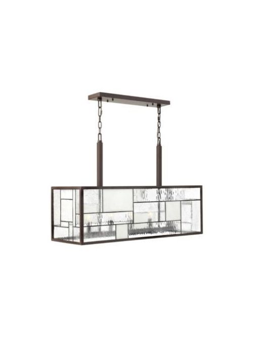 Product image for Mondrian 5 Light Linear Chandelier - Buckeye Bronze