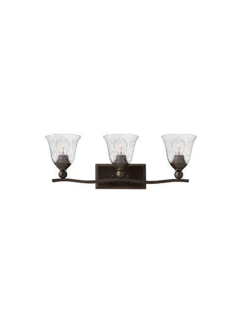 Product image for Bolla 3 Light Vanity - Olde Bronze w/ Clear Seeded Glass
