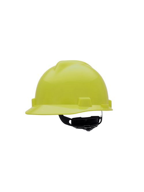 Product image for MSA 10061512 CAP V GARD FAS TRAC STD HI VIZ YL/GN