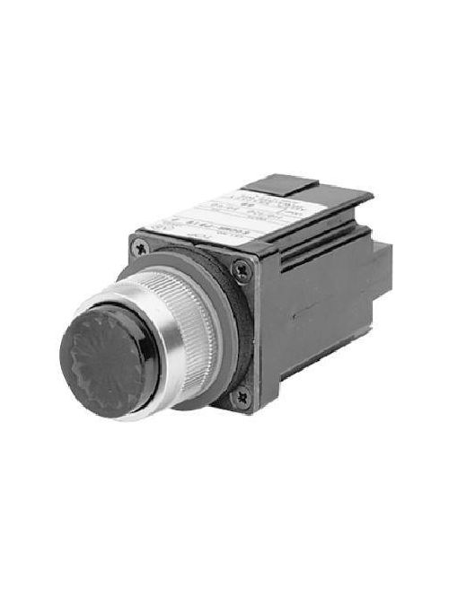 Product image for Pushbutton 1NO-1NC extended head standard transformer 120VAC small screw green