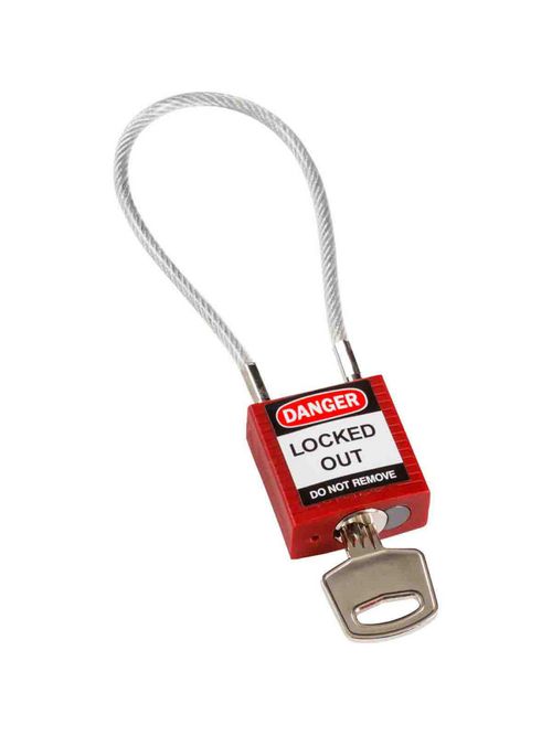 BRADY 146120 COMPACT CABLE PADLOCK BRADY 146120 COMPACT CABLE PADLOCK