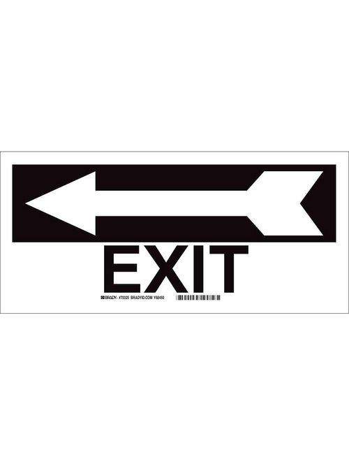 BRADY 70325 Sign,B120,14x6.5,Wt/Bk, BRADY 70325 Sign,B120,14x6.5,Wt/Bk,
