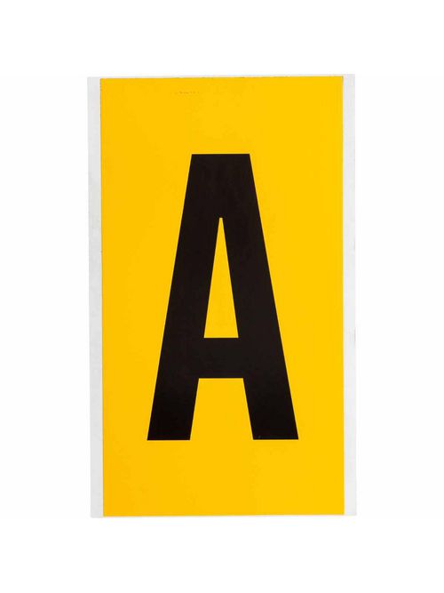 BRADY 1570-A Label,15 Series,6"H,Bk BRADY 1570-A Label,15 Series,6"H,Bk