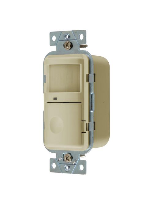 Hubbell Wiring Devices WS2000I 120/277 Volt Ivory Manual Adjust and Manual/Auto-On Operation Passive Infrared Wall Switch Hubbell Wiring Devices WS2000I 120/277 Volt Ivory Manual Adjust and Manual/Auto-On Operation Passive Infrared Wall Switch