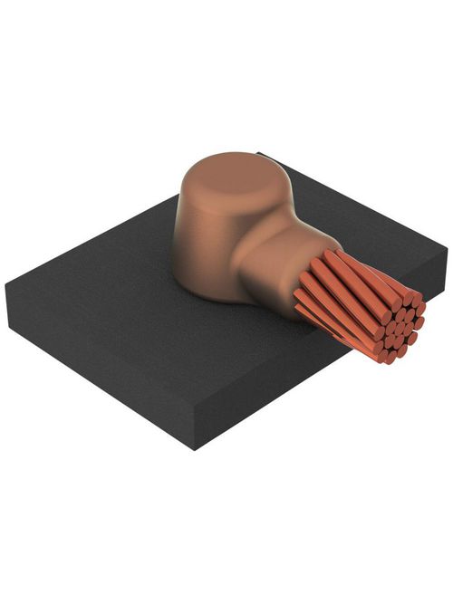 Product image for Erico CAHBA1H10 Cable to Metal Surface, Cathodic, HB, Cast Iron Pipe, #6 Concentric, 10" Pipe