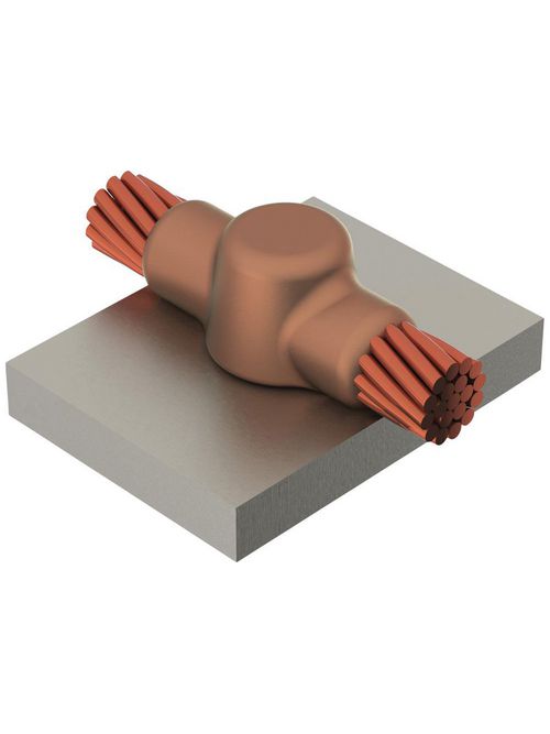 Product image for CADDY HCA1T MOLD,CABLE TO HORZ STL,HORZ THRU ON SURFACE