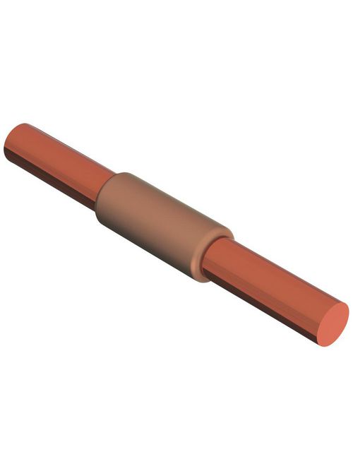 Product image for Erico GEC16 Ground Rod Splice/Grounding Receptacle, GE, Copper-bonded, 0.625" dia, Identical Ground Rod