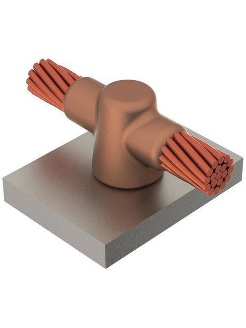 Erico HTC2G 2/0 AWG to 24 Inch Horizontal Cable to Steel Flat Surface Mold Erico HTC2G 2/0 AWG to 24 Inch Horizontal Cable to Steel Flat Surface Mold