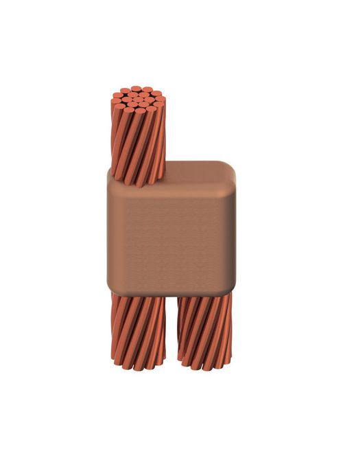 Product image for Erico PDR2Q2Q Cable to Cable, PD, 4/0 Concentric, 0.528" Conductor 1 OD, 4/0 Concentric, 0.528" Conductor 2 OD