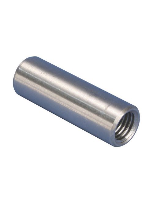 Product image for Erico CR58SS Threaded Coupler for Stainless Steel Ground Rod, Threaded, 5/8" dia, 3.06", 5/8 UNC Thread
